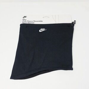 Nike Fleece Reversible Neck Warmer Unisex Adult Black Snood Winter Weather Cold